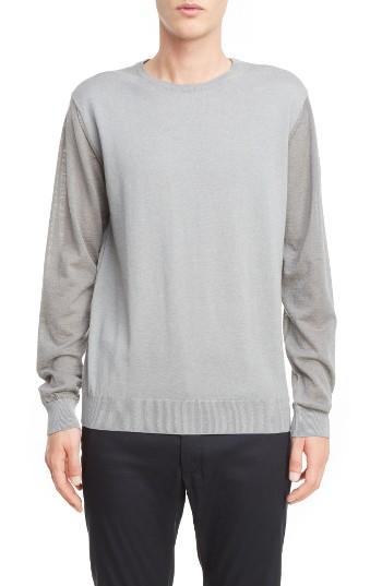 Men's Lanvin Cotton & Wool Colorblock Pullover