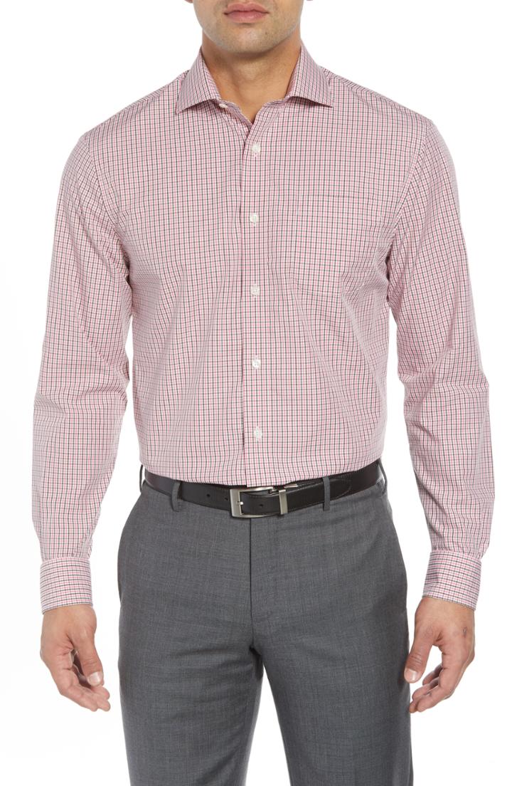 Men's Johnnie-o Douglas Classic Fit Sport Shirt, Size - Red