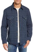 Men's Schott Nyc Plaid Shirt Jacket - Blue