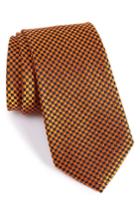 Men's Nordstrom Men's Shop Eternal Neat Silk Tie, Size - Orange