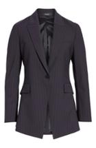 Women's Theory Etienette B Good Wool Suit Jacket - Blue