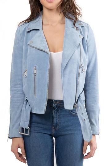 Women's Bagatelle. Nyc Suede Jacket - Blue
