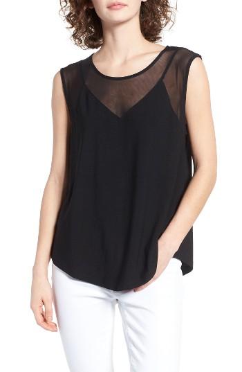 Women's Leith Mesh Yoke Sleeveless Top
