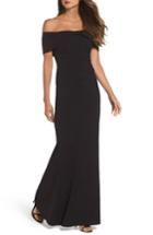 Women's Eliza J Knot Front Off The Shoulder Gown