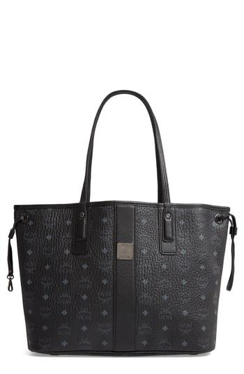 Mcm Medium Liz Reversible Shopper - Metallic