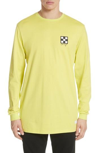 Men's Stampd Good Turn Elongated Long Sleeve T-shirt - Yellow