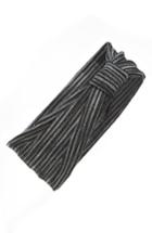 Tasha Stripe Knot Head Wrap, Size - White