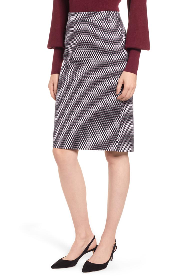 Women's J.crew Leslie Stretch Cotton Skirt (similar To 14w) - Blue