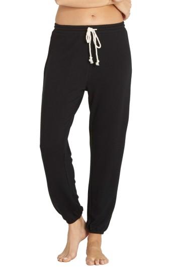 Women's Billabong Cozy Coast Fleece Sweatpants - Black