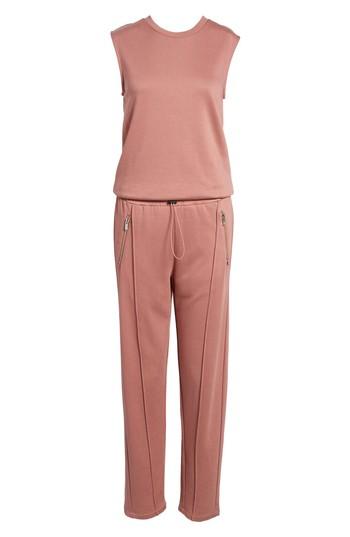 Women's Scotch & Soda Sleeveless Sweat Jumpsuit - Pink