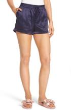 Women's Socialite Satin Sport Shorts - Blue