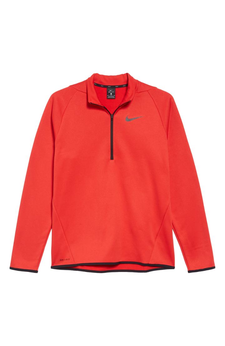 Men's Nike Quarter Zip Pullover R - Red