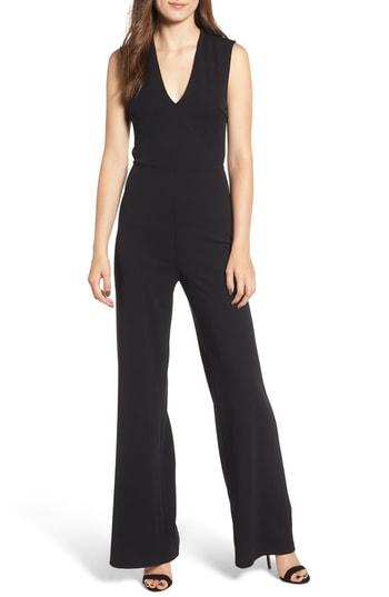 Women's Soprano Cross Back Jumpsuit - Black