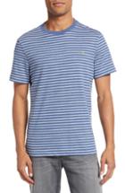 Men's Lacoste Regular Fit Stripe Jersey T-shirt (xl) - Blue