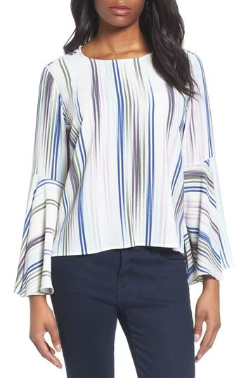 Women's Vince Camuto Colorful Peaks Handkerchief Sleeve Top
