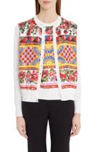 Women's Dolce & Gabbana Print Silk Cardigan