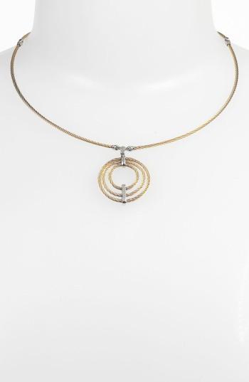 Women's Alor Round Cable Pendant Necklace