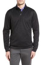 Men's Cutter & Buck Session Quarter Zip Sweater - Black