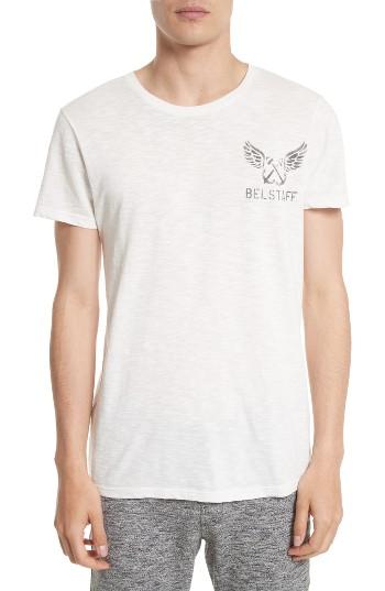 Men's Belstaff Hamberton Logo T-shirt, Size - White