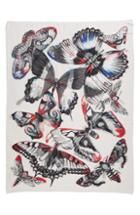 Women's Alexander Mcqueen Giant Kaleidoscope Wings Plaid Scarf