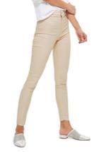Women's Topshop Joni Shimmer Skinny Jeans X 30 - Pink