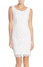 Women's Adrianna Papell Lace Sheath Dress - Ivory
