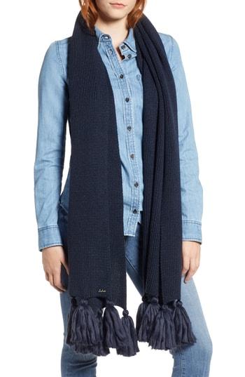 Women's Echo Maxi Tassel Muffler, Size - Blue