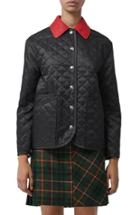 Women's Burberry Dranefield Diamond Quilted Jacket - Black