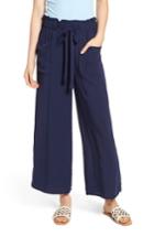 Women's Bp. Woven Tie Front Pants, Size - Blue