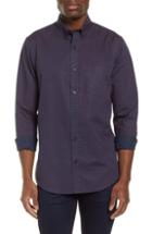 Men's Nordstrom Men's Shop Regular Fit Non-iron Print Sport Shirt - Blue