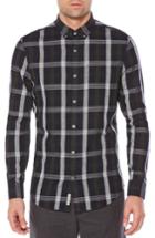 Men's Original Penguin Nep Plaid Slim Shirt - Blue