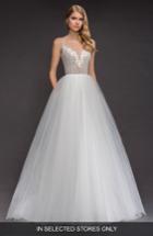 Women's Blush By Hayley Paige Brier Lace & Tulle Ballgown, Size - Ivory