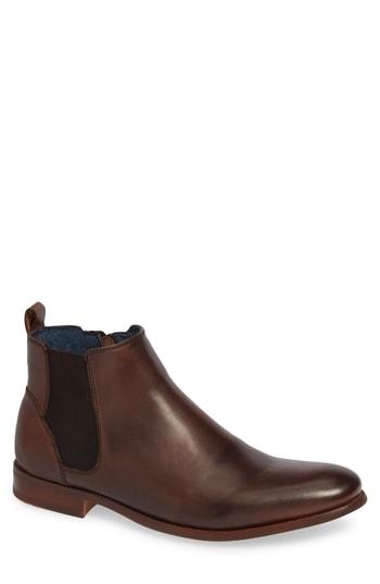 Men's Jump Collin Plain Toe Chelsea Boot M - Brown