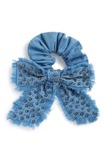 New Friends Colony Bow Scrunchie, Size - Blue