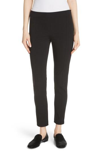 Women's Joseph Lenny Slim Stretch Cotton Pants Us / 36 Fr - Black