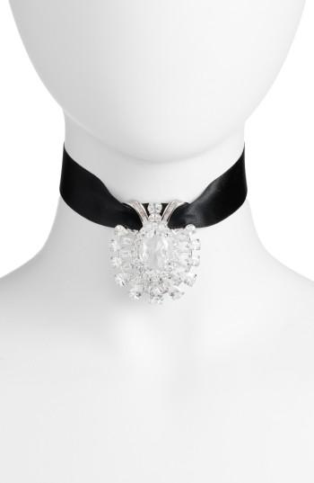 Women's Cz By Kenneth Jay Lane Pendant Choker