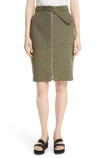 Women's Rag & Bone Lora Utility Pencil Skirt - Green
