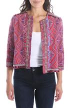 Women's Kut From The Kloth Gwyneth Embellished Collarless Jacket