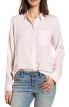 Women's Treasure & Bond Drapey Classic Shirt, Size - Pink
