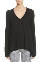 Women's Michael Kors Draped Wool, Silk & Cashmere Sweater - Black