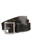 Men's Allen Edmonds Camocliff Avenue Leather Belt - Dark Camouflage