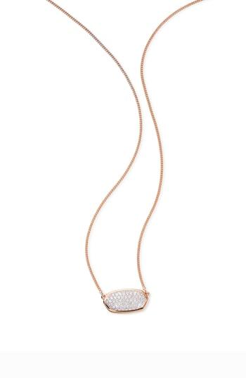 Women's Kendra Scott Elisa Diamond & Rose Gold Pendant Necklace