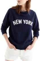 Women's J.crew New York Sweatshirt, Size - Blue