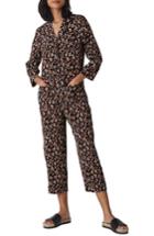 Women's Whistles Peony Print Relaxed Jumpsuit - Black
