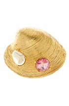 Women's Oscar De La Renta Clam Shell Brooch