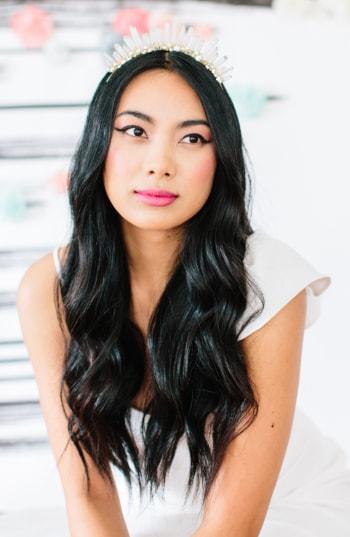 Emma Katzka Chloe Quartz Tiara, Size - Metallic