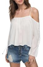 Women's Roxy Paradise Ocean Off The Shoulder Top - White