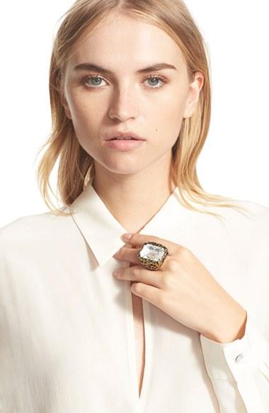 Women's Alexander Mcqueen Swarovski Crystal Ring