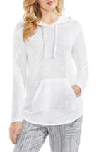Women's Vince Camuto Linen Hoodie, Size - White