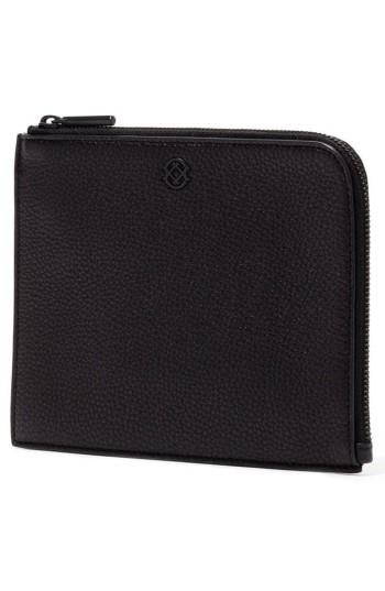 Dagne Dover Small Elle Whipstitch Leather Clutch -